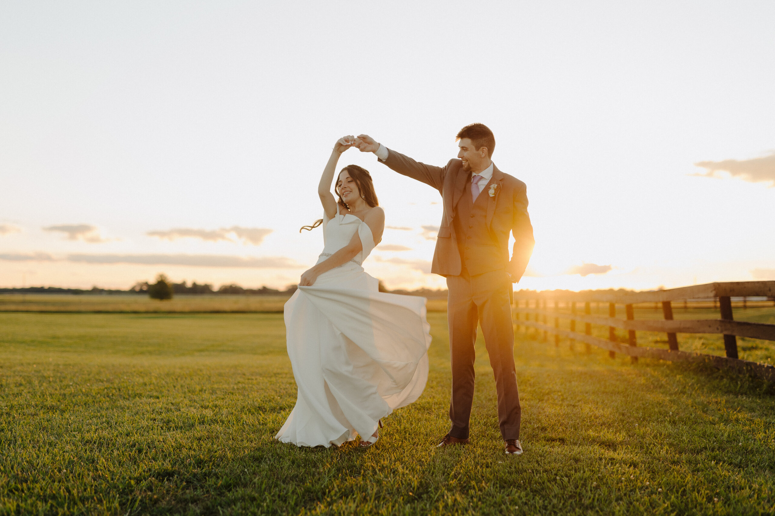 bride and groom at the palomino